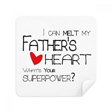 Imagem de I Can Melt My Father's Heart Best Papa Love Glasses Pano Limpador de Tela Tecido de Camurça Pacote com 2
