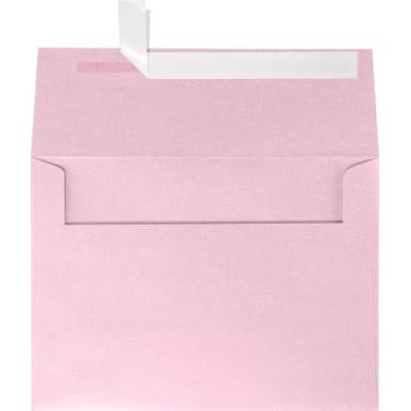 Imagem de Envelopes de convite A7 (14 x 19 cm) – Grupo metálico e cintilante 2, Rose Quartz Metallic, 50 Qty.