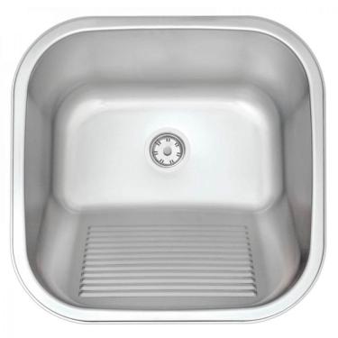 Imagem de Tanque Tramontina Hera 23L Inox Acetinado 40x40cm c/ Válvula