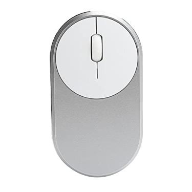Imagem de Vbestlife Mouse sem fio de 2,4 GHz carregável Bluetooth USB Mouse óptico para desktop laptop PC (prata)