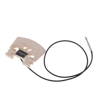 Imagem de kesoto Coletor de ponte de violino elétrico de tamanho completo de madeira para estudantes violinistas iniciantes