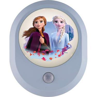 Imagem de Disney Frozen, Anna e Elsa, II MySelect luz noturna LED, sensor de movimento, crepúsculo ao amanhecer, decoração de quarto de menina, com certificação ul, ideal para quarto, berçário, banheiro, 4473