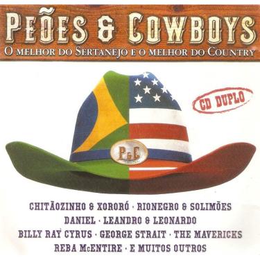 Imagem de Cd Duplo Peões & Cowboys - O Melhor Do Sertanejo E Country