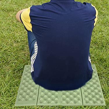 Imagem de almofada de assento de caminhada dobrável,Almofada de assento, mochila de espuma almofada de assento tapete de acampamento tapete dobrável à prova d'água para piquenique, caminhadas, mochila(Green)