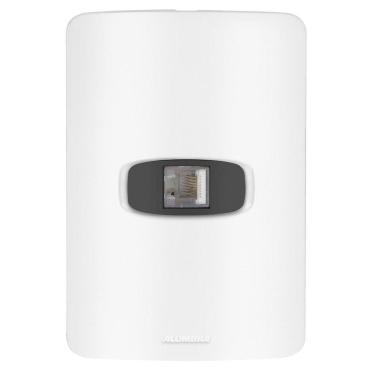 Imagem de Conjunto 1 Tomada Rede Rj45 - Alumbra Gracia Branco / Preto