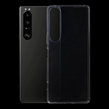 Imagem de YUNCHAO Caixa de telefone Para Sony Xperia 1 IV 0,75mm Ultra-Fi-Fiin Transparent TPU Case capa para celular