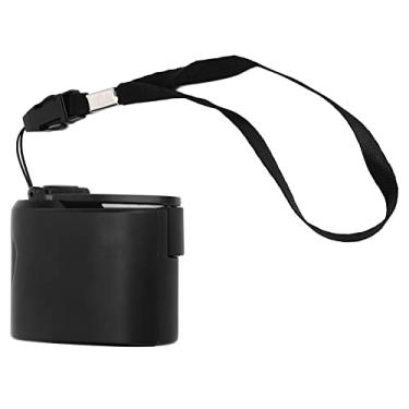 Imagem de Mini carregador de telefone do gerador de manivela manual, Potência manual de emergência portátil de saída de 5V com luz LED, Dynamotor de emergência de carregamento USB para atividades ao(Preto)