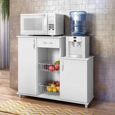 Imagem de Balcão Fruteira 103cm 2p 1g Notável Diva New Branco