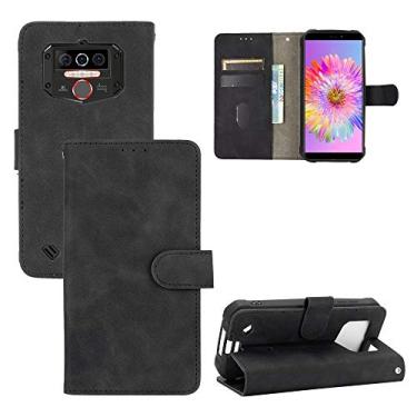 Imagem de HONGYAN Capa de telefone Para o Oukitel WP5 Solid Cor Slife Sinta a fivela magnética Horizontal Flip Bezerro Textura PU Caixa de couro PU com suporte e carteira de cartão Capa protetora