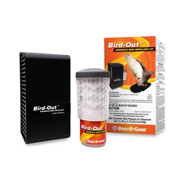 Imagem de Bird B Gone Kit repelente de pássaros aromáticos BIRDOUT, preto