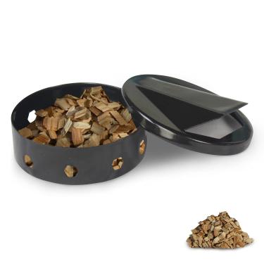 Imagem de SHERY Caixa de defumador de aço inoxidável para churrasco, acessórios de grelha, grelha, para fumar carne