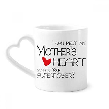 Imagem de Caneca I Can Melt My Mother's Heart Best Mom Love Coffee Ceramic Drinkware Copo de coração de vidro