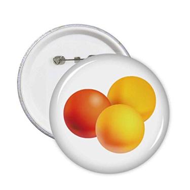 Imagem de Orange Pill Produtos de Saúde Padrão Pinos Emblema Botão Emblema Acessório Decoração 5 peças