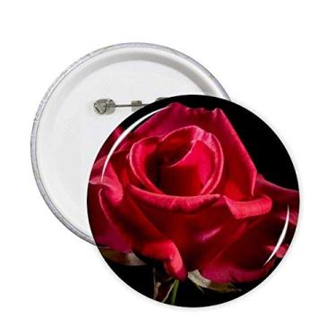 Imagem de Rosas vermelhas escuras flores art déco presente moda pinos crachá botão emblema decoração acessório 5 peças