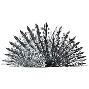 Imagem de Creative Converting Peça central, ventilador de três folhas, prata