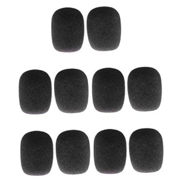 Imagem de oshhni Prático 10 Peças Esponja Microfone Protetor de Vento Capa para Bate Reunião,