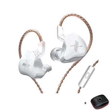 Imagem de Fone de Ouvido KZ EDX com Microfone Branco + Case