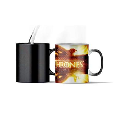 Imagem de Lear Caneca M?gica Mundo Geek 3 - Preta, 325ML, AAA, Sublima??o, Micro-ondas e Lav?vel com Buchanan, 10x9x9cm