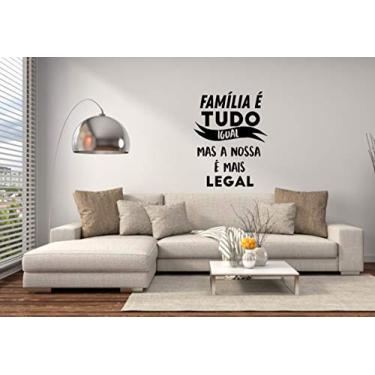 Imagem de Adesivo Para Parede Frase Família Amor Tamanho 50x60cm