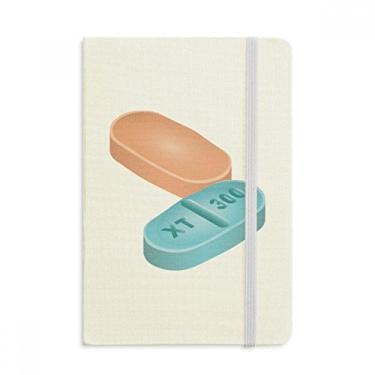 Imagem de Health Care Products — Caderno com ilustração de comprimidos, capa dura de tecido oficial diário clássico