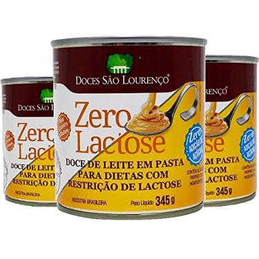 Imagem de 3x Doce Leite Zero Lact Zero Acucar S Lourenço 330g