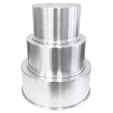 Imagem de Kit 3 Formas Redondas Fundo Falso / Removível (20,25,30cm)