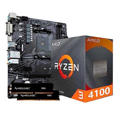 Imagem de KIT UPGRADE AMD RYZEN 3 4100, PLACA MÃE A520M, 16GB DDR4, NEOLOGIC - NLI84720