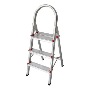 Imagem de Escada Alumínio Doméstica Dobrável 3 Degraus Star/real