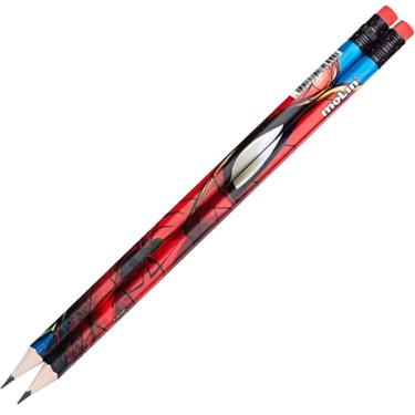 Imagem de Lápis Preto HB c/ borracha Molin Spider Man olho 3 unidades