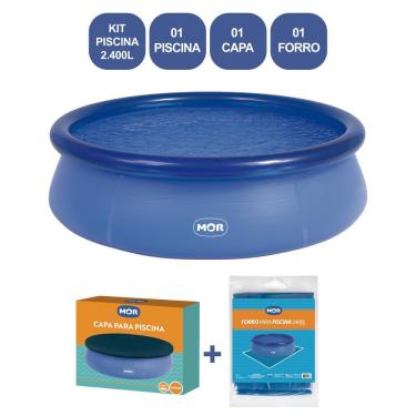 Imagem de Kit Piscina Circular Inflável 2.400 L