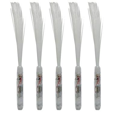 Imagem de OSALADI Bastões Luminosos 5 Unidades De Flash De Fibra Óptica Acessórios Para Festa Fotografia De Varinha De Luz Bastões De Fibra Óptica De Led Piscando Plástico Filho Pirotécnico Volta
