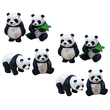 Imagem de NOLITOY 8 Unidades Charme De Panda Faça Você Mesmo Chaveiro De Panda Chaveiro De Pvc Chaveiros Pendurados Chaveiro Em Pvc Pingente De Chaveiro Presente Super Fofo Liga Branco