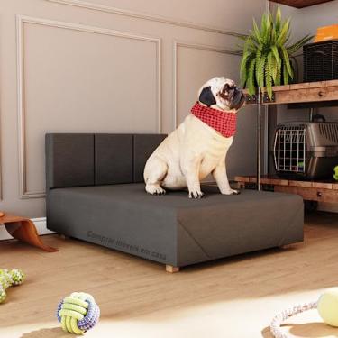 Imagem de Cama Box Pets Dog Porte Maior 80 cm Bob cor Cinza - JM Casa dos Móveis
