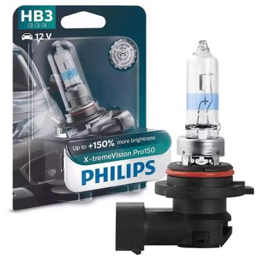 Imagem de Lâmpada Philips Xtreme Vision Pro150 60W 12V P20d HB3 Farol