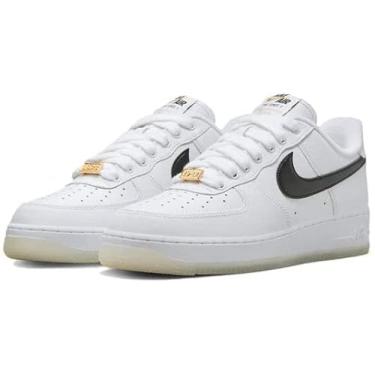 Imagem de Nike Tênis feminino Air Force 1 Low White BlackMetallic Gold Tamanho 39, Branco/preto/bronx, 38