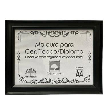 Imagem de Moldura A4 Quadro Certificado Diploma Premium e Tela Acetato