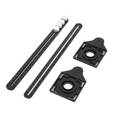 Imagem de Ferramenta de modelo de régua angular universal com abertura de posicionamento de ladrilho para carpintaria, pedreiro, artesãos, trabalhadores manuais, faça você mesmo