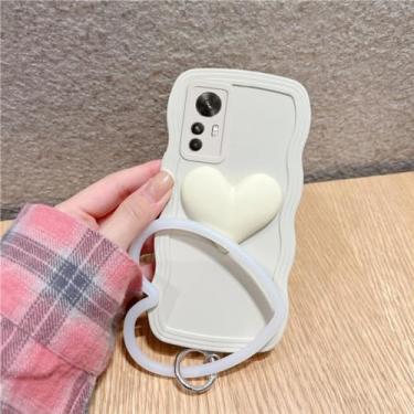 Imagem de Capa de telefone fofa rosa vermelha ondas para mi poco f5 f5 pro x4 gt x5 pro f4 m4 pro 5g x3 m3 pro para xiaomi 11t 12t capa de silicone, branca, para 12t pro