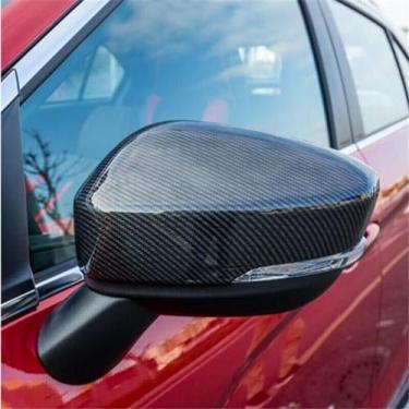 Imagem de LAVIYE Carro Retrovisor Lateral Espelho Tampa Asa Porta Exterior Vista Traseira Caso Guarnição Fibra de Carbono Olhar, Para Mitsubishi Eclipse Cross 2018-2022