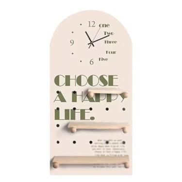 Imagem de Painel Porta-Ferramentas Pegboard De Armazenamento De Montagem Na Parede, Pegboard De Madeira Com Prateleira, Para Corredor, Quarto, Sala De Estar, Organizador De Sala ( Color : Kit A , Size : 60*120c