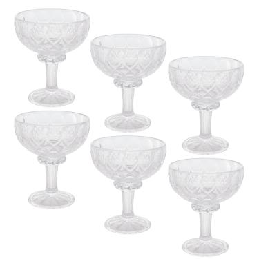 Imagem de Conjunto 6 Taças Cristal de Chumbo para Sobremesa Angel 260ml - Wolff