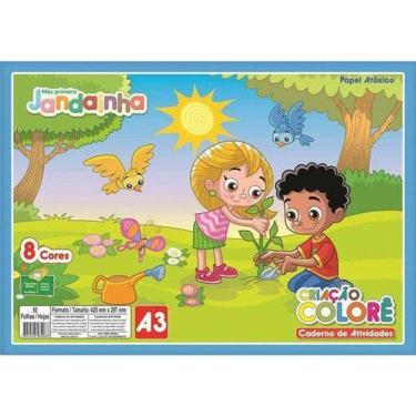 Imagem de Bloco criatividade colore A3 c/ 32 fls 420mmx297mm - Jandaia