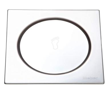 Imagem de Grelha com Fecho Pressão Quadrada Inox 10cmx10cmx6cm Meber Metais Cromado