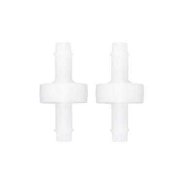 Imagem de BBTUS Válvula de retenção unidirecional de resistência ao ozônio PVDF de 6 mm de 6 mm, válvula de retenção de plástico para paradas de água, válvula de verificação de micro diafragma de plástico