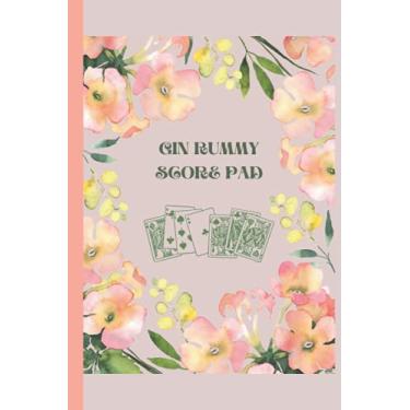 Imagem de Gin Rummy Score Pad: 6x9, 120 pages, Keep Track of Scoring Card Games, Game Record and Score Keeper Book For Gin Rummy Lover And Players
