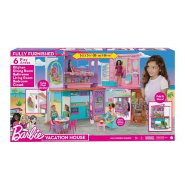 Imagem de Barbie Casa de bonecas Malibu, HCD50, Multicolor