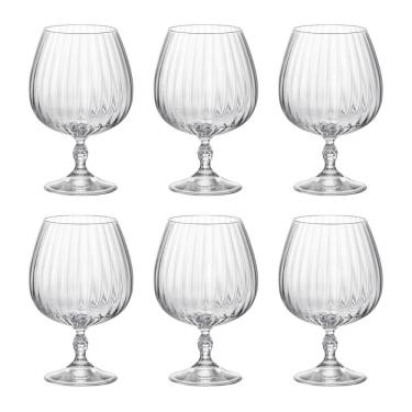 Imagem de Taça De Vidro Bormioli Rocco Para Conhaque 650 ml America 20s 6 Peças