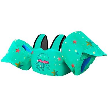 Imagem de Chriffer Colete salva-vidas infantil para meninos e meninas de 13,6 a 25 kg, boias infantis com arnês de ombro e asas de braço para bebês de 2, 3, 4, 5, 6, 7 anos