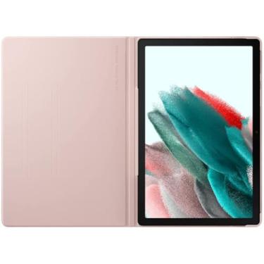 Imagem de SAMSUNG Capa protetora para tablet Galaxy Tab A8, design magnético, suporte para caneta S, fina, leve, ouro rosa