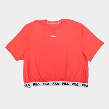 Imagem de Camiseta Plus Size Cropped Fila Elastic Feminina-Feminino